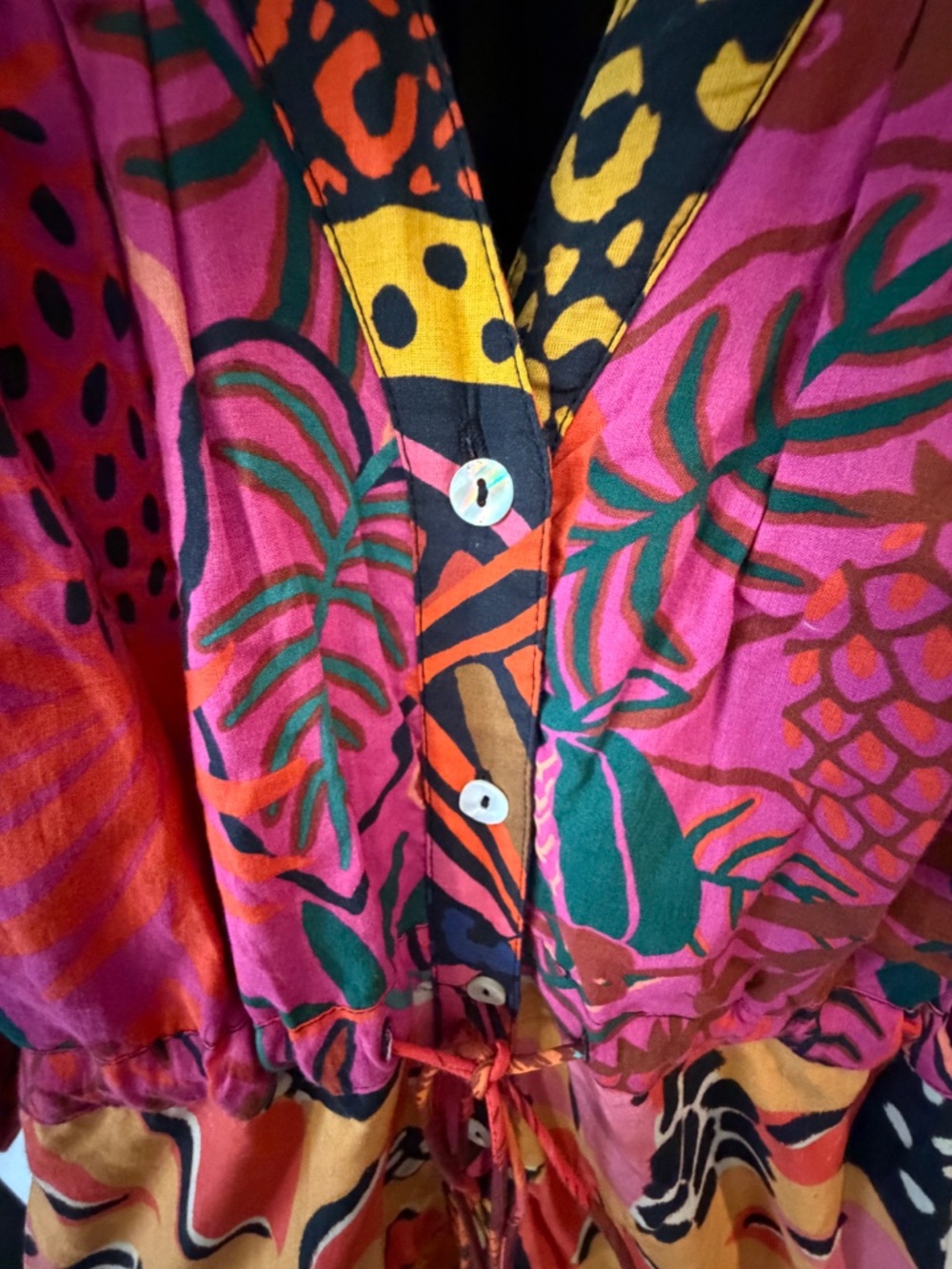Farm Rio button up multicolor maxi dress - Picture 5 of 6